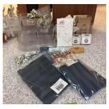 Longaberger basket accessories, liners, protectors, dividers, cookie mold, Christmas tie ons etc...