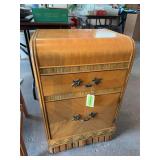 2 drawer waterfall front night stand