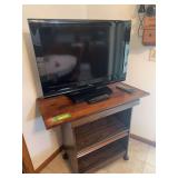 Rolling kitchen cart 18D x 36L x 32H and Toshiba 32" TV