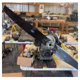 Two cylinder gas engine with 48" Sky Hero propeller and belt drive