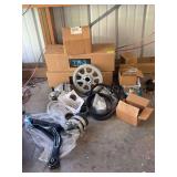 Huge assortment of new in the box parts for who knows what There are two brand new Jeep struts in here, there