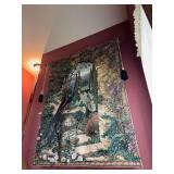"The Secret Garden" tapestry Approx 57x72 Seller will have down from wall at pick up
