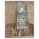 1969 Pair of Matching Wyoming License Plates