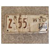 1978 Wyoming Motorcycle License Plate