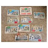 10 - Wyoming Trailer License Plates
