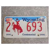 Wyoming license plate