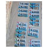 Various Matching Wyoming License Plates