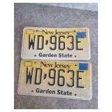 New jersey license plates