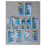 Pair of Matching Wyoming License Plates, Wyoming Trailer License Plates