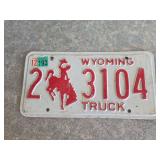 Wyoming license plate