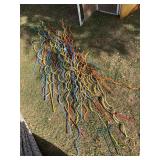 Large amount of funky metal garden twirlies
