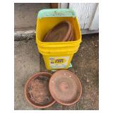 Terra cotta pot saucers