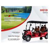 RED SD Lanch HQ100 Six Seater High End Golf cart AS IS ASSEMBLED