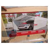 "SDLC1220 Carport 12x20ft Fully Enclosed Steel Shelter –