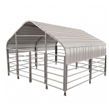 Metal Livestock Shed SDLGM1310F Ideal for Hobby Farms & Livestock: