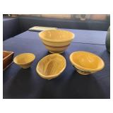 Yellow ware bowls