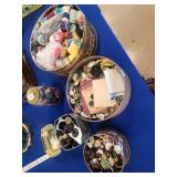Tins of buttons