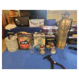 Oil cans & Fire ext.