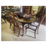American Drew table & chais