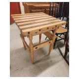 Butcher block table