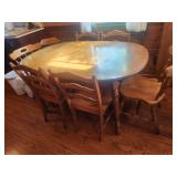 Maple table & chairs