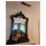 Carved Hall mirror