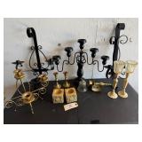 Candles, candle sticks and holders