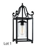 Antique Forged Iron Mini-Pendant Ceiling Light