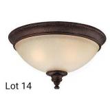 Two Light Flush Mount Ceiling Light