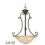 Mocha Bronze Inverted Pendant Ceiling Light