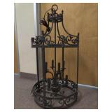 8 Light Foyer Light in Spanish Silver