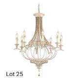 Gold Leaf Chandelier Ceiling Light