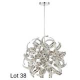 17 inch Crystal Chrome Pendant Ceiling Light