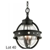 12 inch Forged Black Outdoor Hanging Lantern