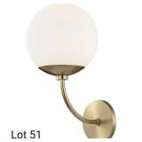 8 inch Aged Brass Wall Sconce Wall Light