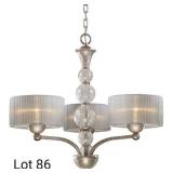 25 inch Antique Silver Chandelier Ceiling Light