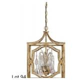 Antique Gold Foyer Pendant Ceiling Light