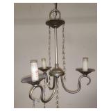 Antique Silver Leaf Pendant Ceiling Light