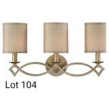 23 inch Aged Silver Vanity Light Wall Light