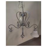 Dinette Chandelier Ceiling Light in Satin Opal