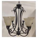 27 inch Mocha Bronze Chandelier Ceiling Light