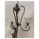 Bronze Chandelier Ceiling Light in Amber Scavo