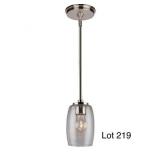 Artcraft Brushed Nickel Pendant Ceiling Light