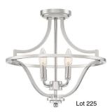 Quoizel Nickel Semi-Flush Mount Ceiling Light