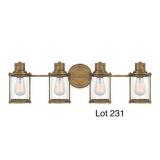 Quoizel Weathered Brass Bath Light Wall Light