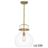 Quoizel Brass Mini Pendant Ceiling Light