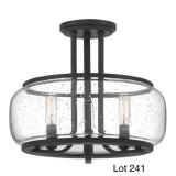 Quoizel Black Semi-Flush Mount Ceiling Light