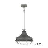 Quoizel Weathered Zinc Mini Pendant Ceiling Light
