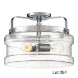 Quoizel Chrome Semi-Flush Mount Ceiling Light