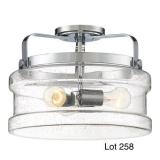 Quoizel Chrome Semi-Flush Mount Ceiling Light